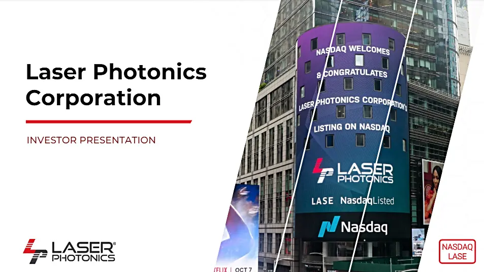 Laser Photonics Investor Presentation